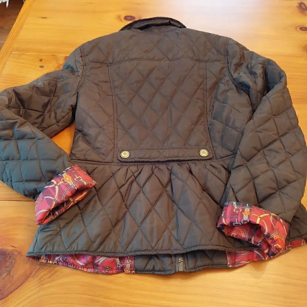 Dollhouse girls jacket size M dark green